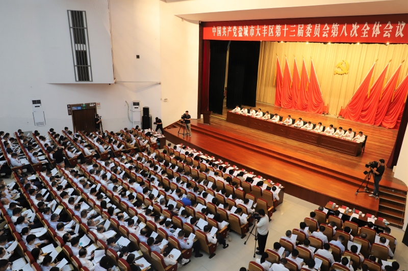 中共盐城市大丰区委十三届八次全会